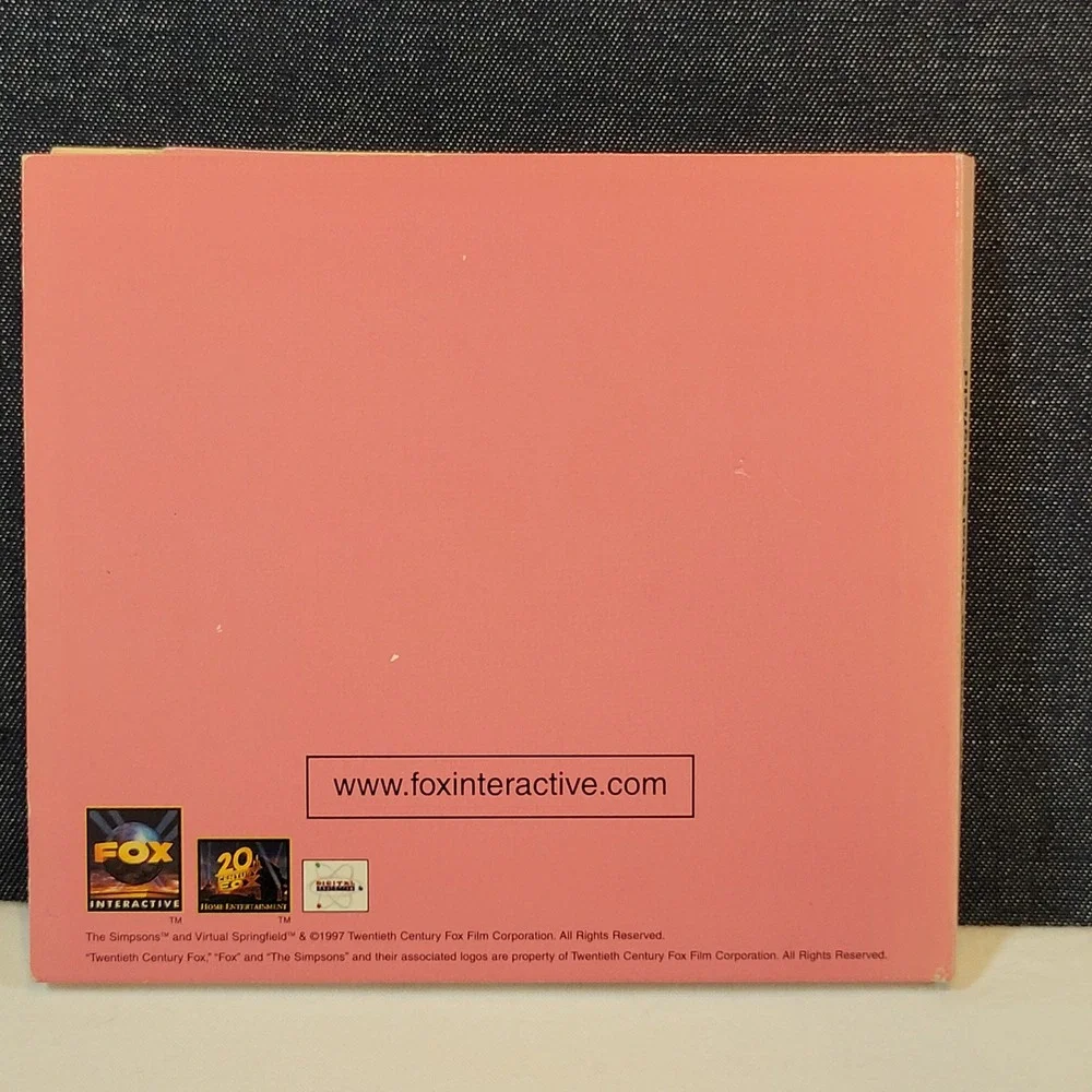 Fox Interactive The Simpsons Virtual Springfield PC Mac CD-ROM Game 1997 Vintage